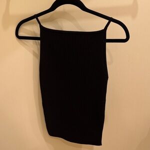 Babaton Black Ribbed Camisole